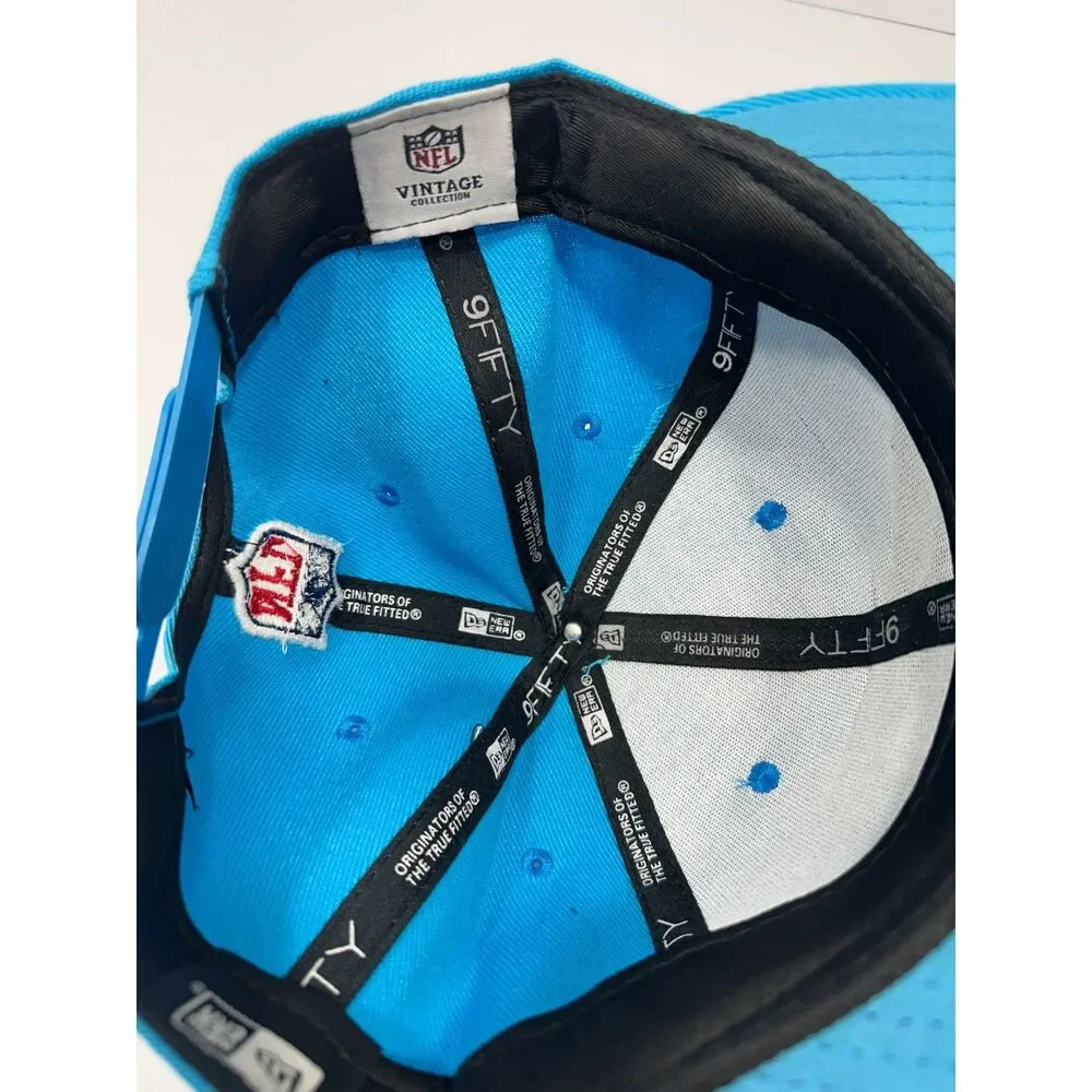 Carolina Panthers New Era 9FIFTY Snapback Hat Blue NFL Vintage Collection